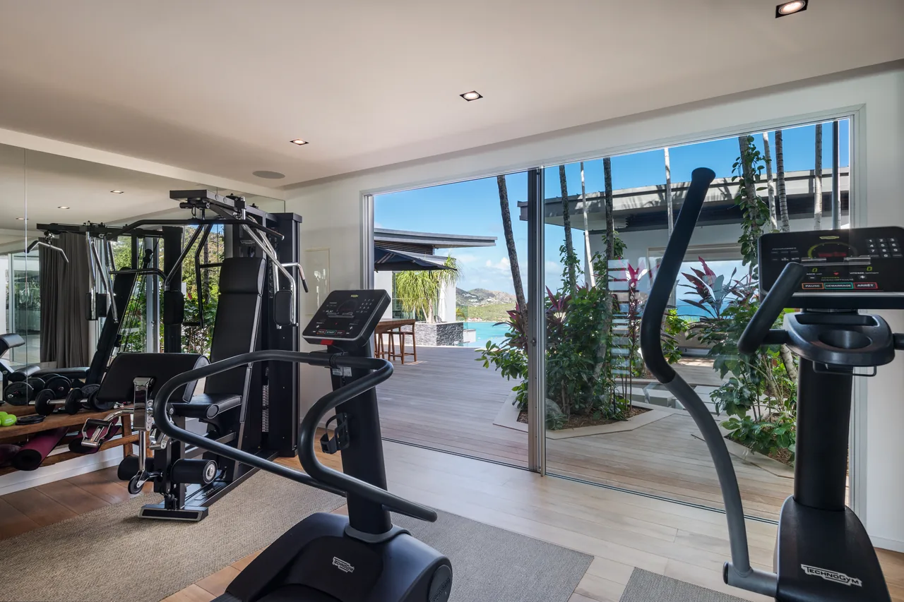 Training overlooking the bay